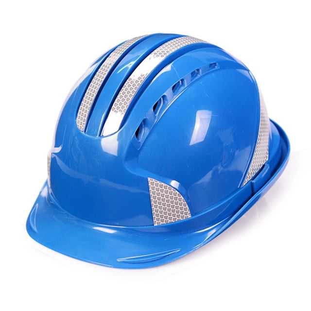 Yeacher Casque de Sécurité ABS Respirant Antichoc avec Évents, Amortisseur Multipoint, Bande Réfléchissante pour