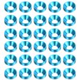 thumbnail image 1 of Unique Bargains Lot de 30 Rondelles à Encastrer M5 en Alliage d'Aluminium Anodisé pour Finition, Bleu Ciel, 1 of 4