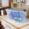 thumbnail image 3 of Rubbermaid 4 Pack Roughneck Clear Storage Containers, Stackable Totes, 66 Quart, 3 of 5