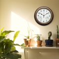 thumbnail image 5 of WIFKLSIIPG 12 Inch Outdoor Wall Clock Wall Clock with Temperature and Humidity Large Wall Clock Silent Wall Clock in Courtyard Garden Bathroom(Rose Gold), 5 of 5