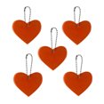 thumbnail image 1 of EGNMCR Travel Equipment 5PCS Reflective Pendant Outdoor Reflective Pendant Heart Shaped Reflective Suitable For Backpack Riding Walking Running the Reflector, 1 of 2