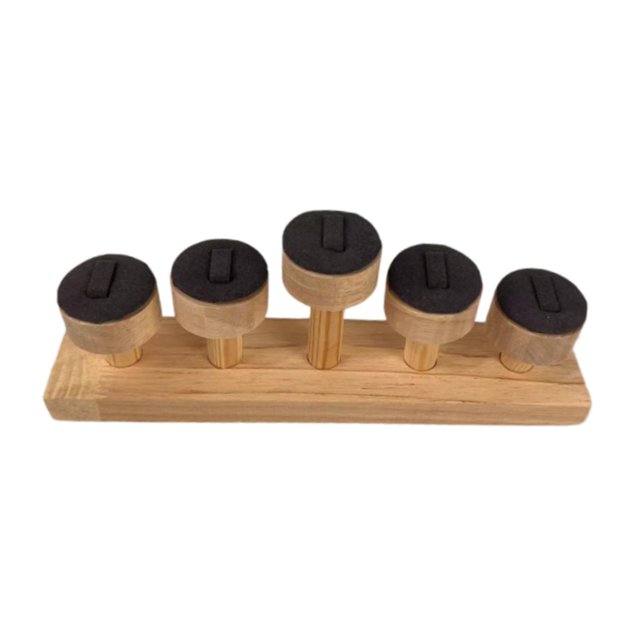 Tachiuwa Display 5 Tiers Storage Finger Display Stand for Jewelry Organizer grey