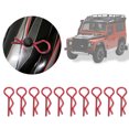 thumbnail image 4 of Ymiko RC Shell Clips Pins,RC Body Clips,10Pcs 8.3MM RC Car Shell Clip R‑Shape Metal Body Clips Pins for 1/5 1/6 1/8 1/10 RC Car, 4 of 8