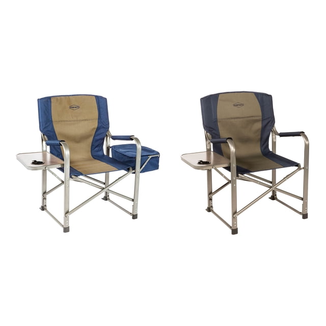 Kamp-Rite Chaise de Réalisateur avec Table d'Appoint et Refroidisseur Intégré (2 Pack)