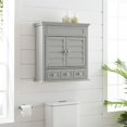 thumbnail image 2 of Crosley Lydia Armoire à Pharmacie Murale avec Tiroir de Rangement, Gris, 2 of 10
