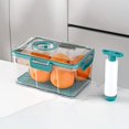 thumbnail image 2 of 2-Piece Vacuum Food Saver Set, BPA-Free Storage Jars with Hand Pump for Refrigerator or Pantry, 2 of 6