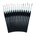 thumbnail image 3 of 15-Piece Mini Paint Brush Set for Detailing - Perfect for Art at all Ages, 3 of 4