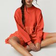thumbnail image 1 of LSLJS Womens Oversized Sweatshirt Dress Long Sleeve Crewneck Pullover Tops Sweatshirts Mini Dress, Plus Size Dress, 1 of 8