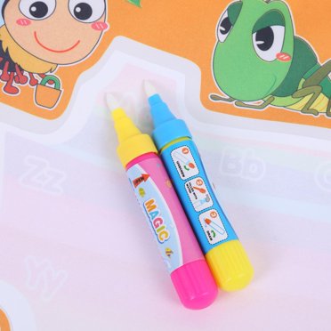 TOPINCN Kids Drawing Toy,Water Drawing Mat,Children Magic Water Drawing Painting Mat Cloth Board with 2 Pens Kids Educational Toy Gift