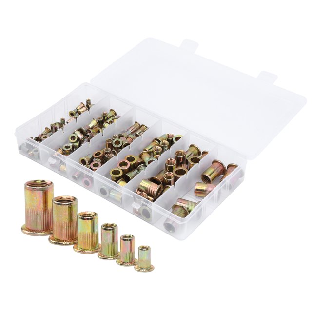 Rivet Nut Set, 150pcs Durable And Long Service Life Zinc Alloy Rivet Nut, Furniture For Switches Automobiles Elevators