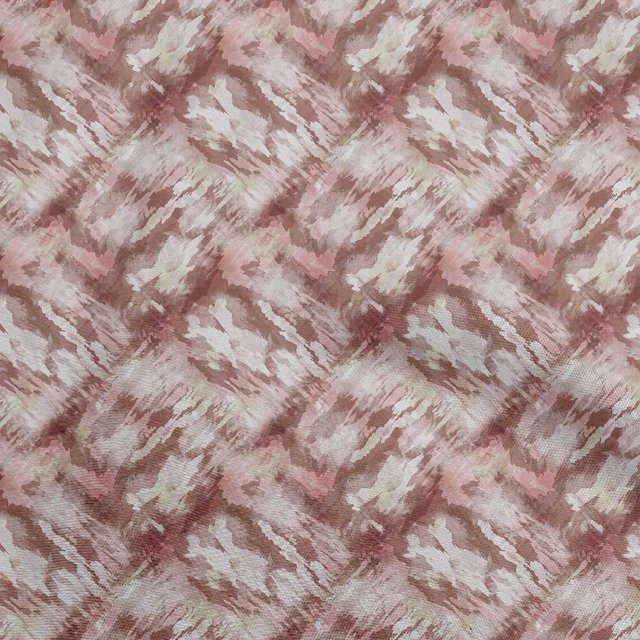 oneOone Cotton Poplin Dark Rose Brown Fabric Abstract Sewing Craft Projects Fabric Prints By Yard 56 Inch Wide
