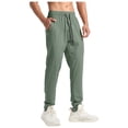 thumbnail image 1 of WRKEKC Casual Pants for Men Casual Trendy Solid Color Multiple Pockets Drawstring Elastic Waist Relaxed Fit Versatile Stylish Comfortable Long Pants Men's Daily and Weekend Leisure, 1 of 9