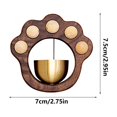 thumbnail image 2 of Sonnette de Porte pour Chat, Carillon d'Entrée à Vent, Porte en Bois, Alarme de Porte à Adsorption, Sonnette de Porte, 2 of 8