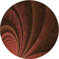 thumbnail image 1 of Ahgly Company Machine Washable Indoor Round Transitional Saddle Brown Area Rugs, 8' Round, 1 of 7