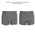 thumbnail image 3 of Men s Incontinence Panties Cotton Breathable Washable Reusable Men s Incontinence Panties Cotton Washable Cotton Panties Boxer Brief with Front Absorption Area Incontinence, Black, 3 of 7