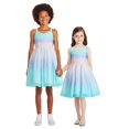 thumbnail image 3 of George Girls' Rainbow Mesh Dress, 3 of 6