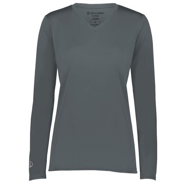 Holloway 222824.059.M T-Shirt à Manches Longues pour Femmes Momentum, Graphite - Moyen
