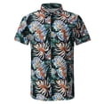 thumbnail image 1 of CEHVOM Chemise Hawaïenne à Manches Courtes pour Homme, Chemise de Plage Imprimée d'Été Décontractée à Boutons, Soldes, 1 of 5