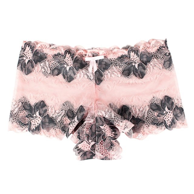 FhsagQ Panties Women Panties with Pantyhose Women Lace Transparent Contrast Rose Pattern Triangle Underpants Women Panties Bikini Set Panties for Women Plus Size Underwire M
