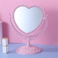 thumbnail image 3 of BKER Heart Shaped Cosmetic Plastic Double Rotatable Lightweight Bathroom & Bedroom, 3 of 6