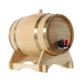 thumbnail image 3 of 5L Wooden Barrel Decoration Gift Beer Barrel for Bar Table Entertaining, 3 of 8