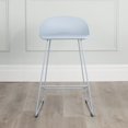 thumbnail image 2 of Escape Contract Grade Plastic & Metal Modern Sled Base Counter Stool (Set of 2), 2 of 3