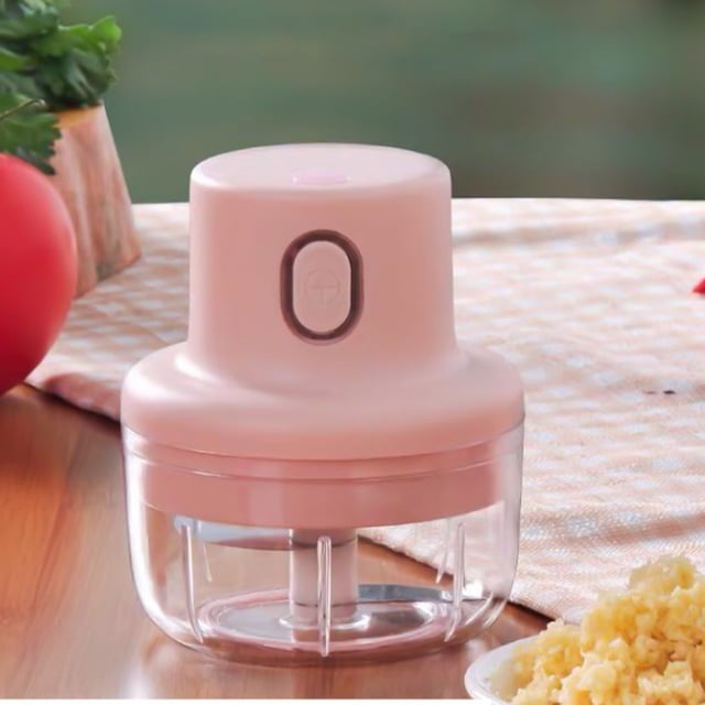 EGNMCR Multi Functional Household Garlic Grinder Intelligent Rechargeable Garlic Grinder Ginger Garlic Household Small Baby Food Machine Electric Garlic Grinder Multi functional electric garlic beater