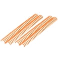 thumbnail image 3 of Loose Leaf Binding Spine, Wear Resistant PP Paper Binding Tool 30 Holes 22mm Inner Diameter Reusable  For Office Orange, 3 of 8
