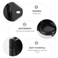 thumbnail image 3 of Black Stainless Steel Hasp Lock for Home Use Durable and Strong 2 Pieces, 3 of 9