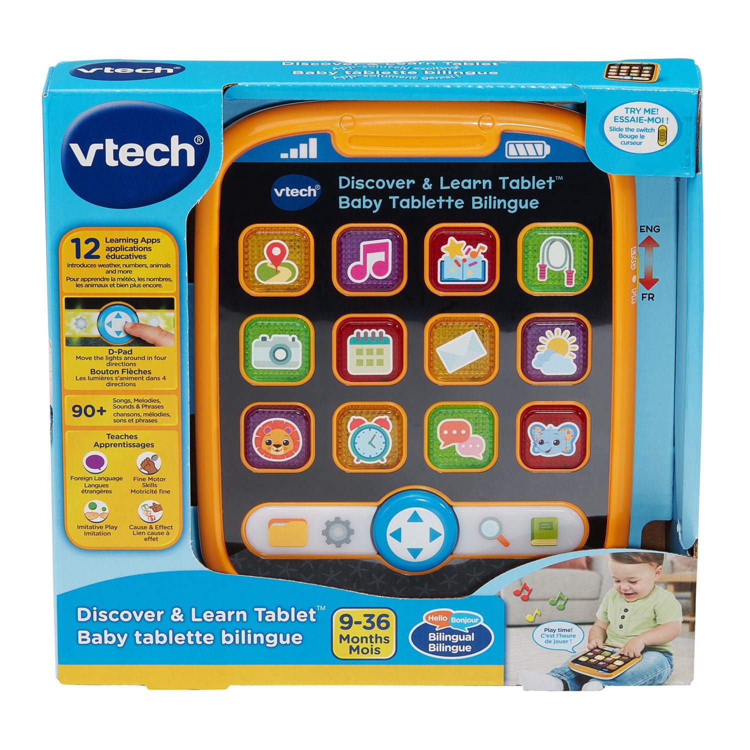VTech® Discover & Learn Tablet™ with Pretend-Play Bilingual English and French Apps