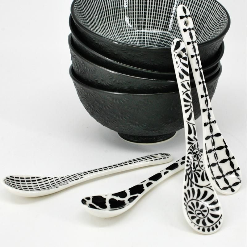 BIA B/W Condiment Spoons