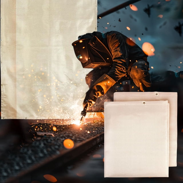 TopLLC Area Rug, Washable Area Rug Fiberglass Welding Blanket Welding Defendive Welding Blanket Fire Blanket Camping Barbecue High Fire Resistive Cloth Fire Blanket High temperature resistant blanket