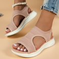 thumbnail image 4 of Sandales pour Femmes 2025 Sandales d'Été pour Femmes Sandales d'Eau Latérales pour Femmes Fermeture Éclair Rétro Confort Extérieur Sandales de Marche Femmes Porter Talons Hauts Poisson Sandales Compensées pour Femmes Bouche, 4 of 9