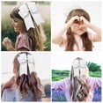 thumbnail image 4 of Iumwxz 6-inch Ribbed Satin Fishtail Double Layered Ribbon Bow Hair Clip For Children's Hair Accessories Hair Clip, 4 of 8