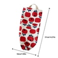 thumbnail image 2 of Wall Mounted Kitchen Trash Bag Holder Fabric Storage Organizer for Plastic Bags, 2 of 3