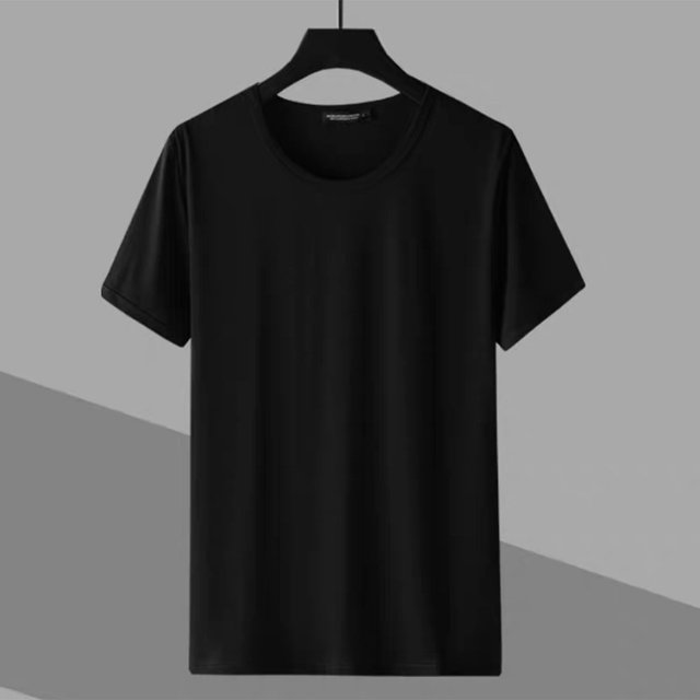 Lefu Mode Hommes T-Shirts à Manches Courtes Col Rond Ajusté Décontracté