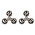 thumbnail image 1 of 2PCS Three Casters Trolley Natural Rubber Wheel Cart Climbing Stairs Shopping Cart Triangle Luggage Rubber Wheels To Move Ruedas ,Easy to Use, 1 of 5
