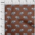 thumbnail image 1 of oneOone Cotton Cambric Fabric Elephant Block Print Fabric By Yard 56 Inch Wide, 1 of 4