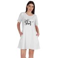 thumbnail image 1 of Inkmeso I Got The Shot Tunic Graphic T-Shirts Scoop Neck Dress Short Sleeve Tops, 1 of 8
