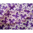 thumbnail image 4 of oneOone Silk Tabby Purple Fabric Insect & Floral Feather Sewing Craft Projects Fabric Prints By Yard 42 Inch Wide, 4 of 4