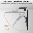 thumbnail image 4 of ZeboZap Flip Down Ceiling TV Mount and Monitor Mount | Gazebo TV Mount | RV TV Mount | Kitchen Overhead & Under Cabinet Mount | Height Adjustable | Holds 44lbs | Fits screens 13" to 37", 4 of 9