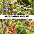 thumbnail image 4 of Outsunny 4 Pcs Pruning Shears Set with Aluminum Handle, 4 of 10