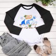 thumbnail image 4 of RKSTN Chandail pour Femmes de Noël à Col Rond, Chandail Imprimé du Père Noël, Manches Longues, Blouse Régulière à Empiècements, 4 of 5