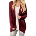 thumbnail image 1 of Cardigans pour Femmes Tendance Manches Longues Décontractées Blouse avec Poche et Bouton Cardigans Légers pour Femmes en Liquidation, 1 of 5