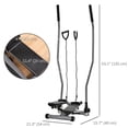 thumbnail image 3 of Soozier Twist Stair Stepper Machine with Rocking Handlebars, Silver, 3 of 10