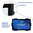 thumbnail image 3 of GreenTouch 27 inch 10 Points PCAP Open Frame Touch Screen LCD Display Monitors HDMI+VGA+DVI 1920x1080 Black, 3 of 6