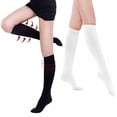 thumbnail image 4 of CHOK 3 Pairs Knee High Graduated Compression Socks for Men & Women - BEST Stockings for Running  Medical  Athletic  Diabetic  Swelling  Varicose Veins  Travel, 4 of 4