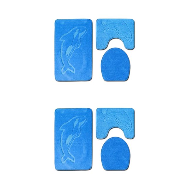 kurtrusly 3pcs Polyester Absorbent Bath Mat For Bathtub And Shower Easy To Install Durable Anti-slip PJ210611-B006 2Set