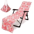 thumbnail image 1 of Jusqu'à 65 % de Réduction SMihono Housse de Chaise de Plage Serviette de Plage Imprimée Polyester Coton Serviette de Chaise Longue, 1 of 2