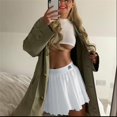 thumbnail image 5 of Embroidery Mini Tennis Skirt,Color Short Pleated A Color Short Pleated A Line Skirt High Waist Mini Skirts High Capacity, 5 of 5